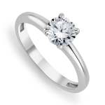 White Gold Moissanite Women&apos S Solitaire Ring