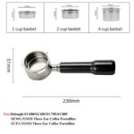 Coffee Accessories Portafilter Compatible For Delonghi Abs Black