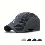 Summer Sport Letter Forward Hat Men's Breathable Mesh Sunshade Quick-drying Outdoor Sunscreen Cap For Men