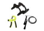 Everlast Multi-functional Training Set Push Up Bars Skipping Rope & Grip