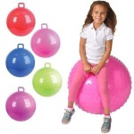 Inflatable Sit And Bounce Hop Ball For Kids - Red