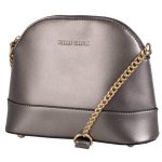 PIERRE CARDIN Mila MINI Dome Crossbody Peweter