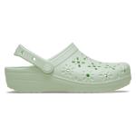 Classic Floral Cut Out Clog - Jade Tint M9W11