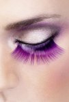 Purple Glitter Eyelashes
