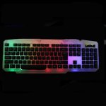 104 Key Rgb LED Glowing Backlit USB Keyboard For PC