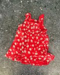 Red Floral Dress 12 18M