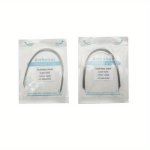 2PCS Super Elastic Nickel Titanium Archwires For Orthodontics - Oval Design Reduced Contamination Risk ISO13485 Certified