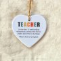 1PC/2PCS 2D Tecaher Back To School Season Opening School Season Teacher Round Acrylic Pendant Home Decor Window Fireplace Pendant Decoration