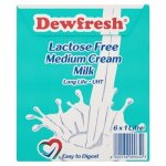 Lactose Free Medium Cream Milk 6 X 1L