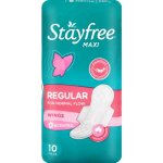 Stayfree Sanitary Pads Maxi Regular Thick Wings Scented Pack Of 10