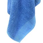 Zero Twist Luxury Bordered Bath Sheet Blue