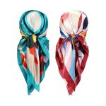 35SQUARE Silk Hair Wrapped And Sleeping Like A TURBAN-2 Pieces