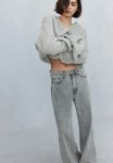 Feather Soft Super Wide Ultra High Jeans - Dusty Grey