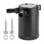 Leapiture 2PORT Oil Catch Can 300ML Baffled Reservoir Tank Universal Oil Catch Can Aluminum Alloy For Car Accessory