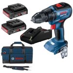 Bosch - Cordless Impact Drill 18V With 2X Battery 2AH Charger & Toolbag