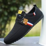 Plus Size Men's Solid Color Business Style Walking Shoes Comfy Non Slip Lace Up Durable Soft Sole Office Shoes Men's Footwear