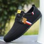 Plus Size Men's Solid Color Business Style Walking Shoes Comfy Non Slip Lace Up Durable Soft Sole Office Shoes Men's Footwear