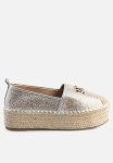 Sissy Boy Espadrille Metalic Flat - Silver