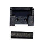 Black End Cap For Braided Flexible Track Light System