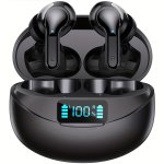 True Wireless Stereo Eabuds Tws Noise Cancelling Headphones Sport Headset Touch Control Earphones With LED Charging Case