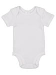 White Short Sleeve Cotton Bodyvest - Newborn White
