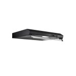 Elba- Elica 60CM Undercabinet Cooker Hood With Glass Black – 10 VERVE Lux 60BLK