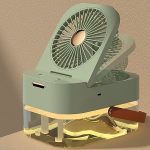 3 Speed Air Conditioner Fan With Dual Humidification - Green