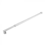 Shower Screen Andes Arm Telescopic Square S steel 70-120CM Adj.