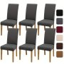 4/6PCS Stretchy Milk Silk Dining Chair Slipcovers For Weddings Dining Rooms Offices Banquets And Home Decor