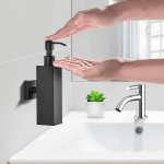 1PC Wall Mounted Soap Dispenser Stainless Steel Hand Soap Dispenser Shampoo Shower Gel Soap Dispenser Lotion Container For Bathr