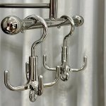 Versatile 4-CLAW Rotating Hook - No-drill Coat & Belt Hanger Scarf Organizer For Closet Storage