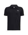 Boys' Ua Performance Polo - Black Ylg
