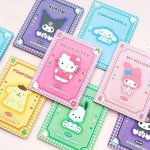 Authorized: Hello Kitty Convenience Notebook Kawaii Melody Black Cinnamon Roll Notebook Cute Sticky Notepad Office Stationery An