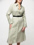 Polo Womens Julia Long Sleeved Shirt Dress In Willow - Willow 42