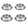 Pet Cat Food And Water Bowl Set Of 4 15CM