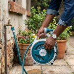 Retractable Portable Garden Hose Reel