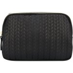 Clicks Woven Waist Cross Body Bag Black
