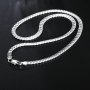 Elegant 20-INCH 925 Sterling Silvery Necklace Chain - Perfect For Diy Jewelry Weddings & Engagements