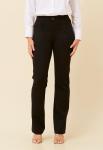 STELLAR Womens Mid Waist Straight Leg Ponte Pant In Black - Black 16