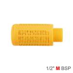 AirCraft Plastic Breather Silencer 1 2' M Orange