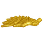 Parts Minifigure Wing Feathered 11100 - Pearl Gold