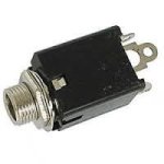 6.3MM Stereo Chassis Mount Jack Female - 6.3MM Stereo Chassis Mouny Jack Female With Switch