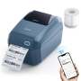 NB605 - - K3 - Thermal Business Bluetooth Label Printer - Incl 50X30MM Label Roll With 900 Labels Space Blue