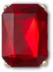 Ruby Square Gem Jibbitz - Multi Osfa