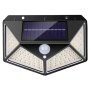 2 Piece Outdoor Waterproof 100 LED Solar Wall Light Bk - 100 - 2984