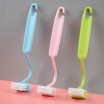 V-shaped Toilet Brush With Wall Mount - No Dead Corner Easy Clean Bathroom Tool