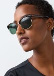 Tortoiseshell Browline Sunglasses