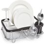 Umbra Kitchen Dishrack 3 In 1 Black And Nickel W48CMXL29CMXH14CM