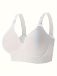Simple Solid Seamless Bra Comfy & Breathable Bra Women's Lingerie & Underwear