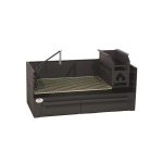 1200 Table With Ash Lid And Warmer Drawer Combination Freestanding Braai